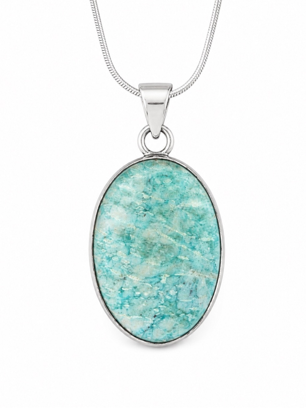Amazonite Silver Necklace